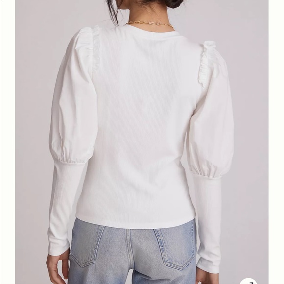 Sunday In Brooklyn Ruffled Contrast Top XS - Picture 3 of 6